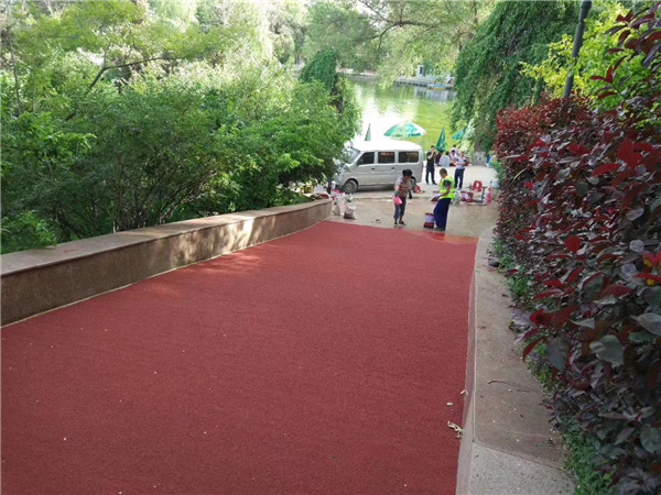 张家口彩色路面施工